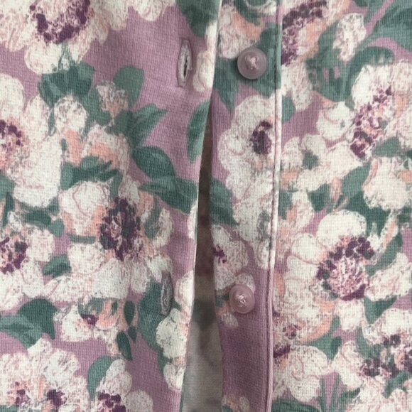 Janie and Jack purple floral dress with faux fur collar EUC like-new - Picture 5 of 9